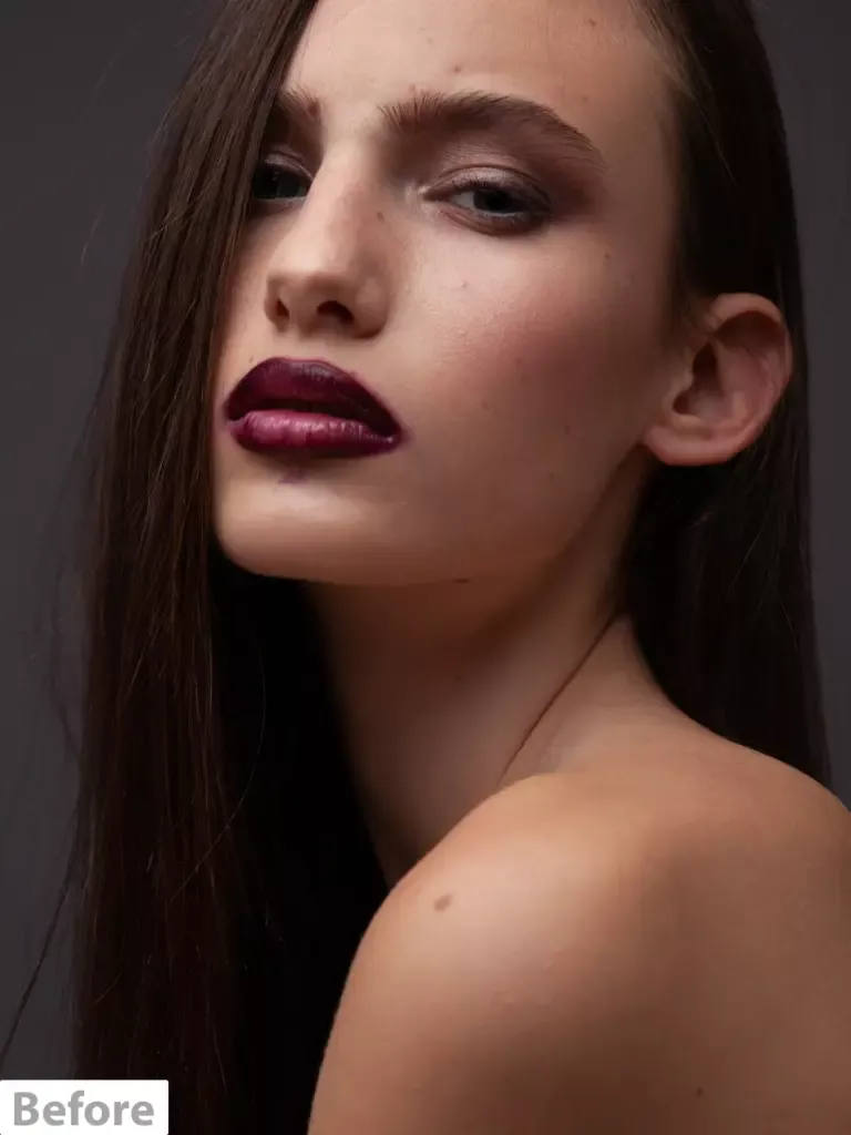 High-End Skin Retouching before