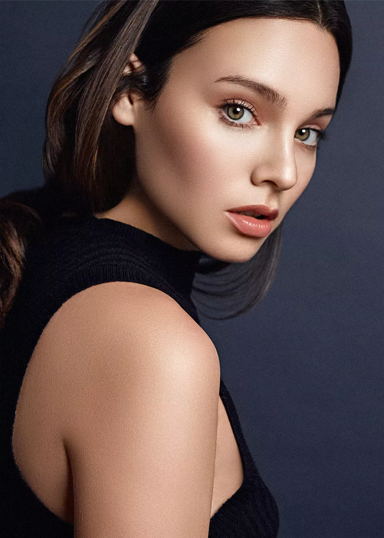 Professional hair retouching after