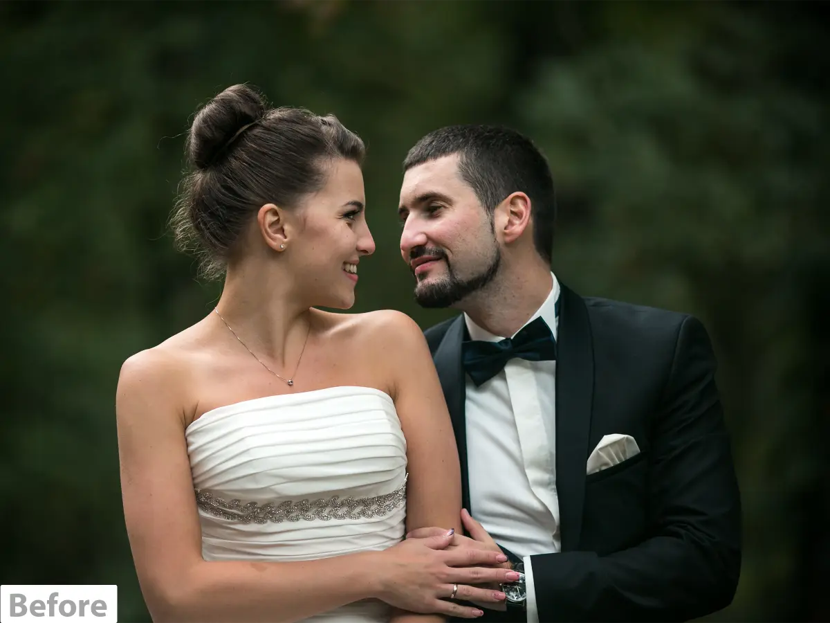 Wedding photo retouching Before1